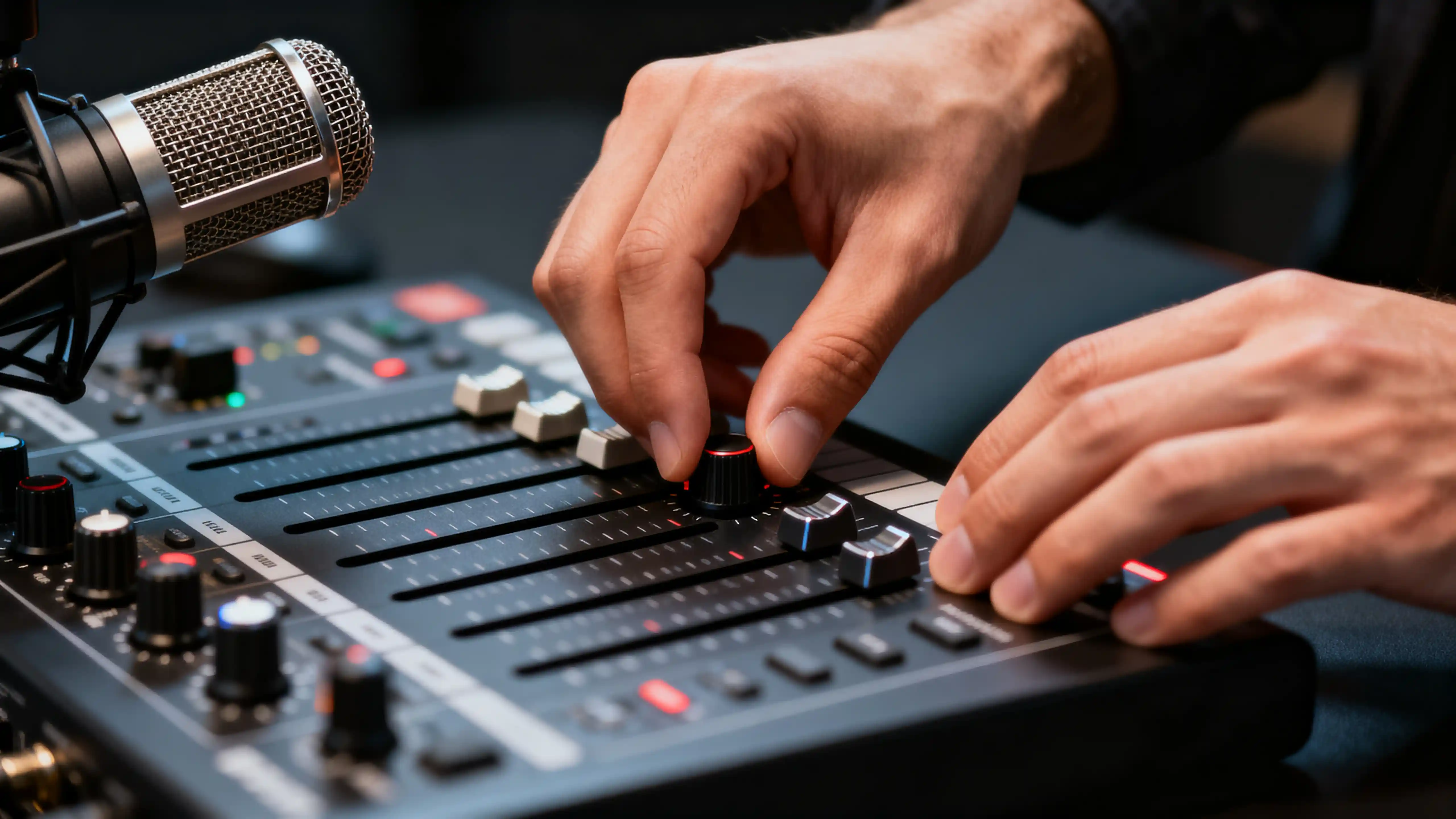 Traditional radio broadcasting equipment
